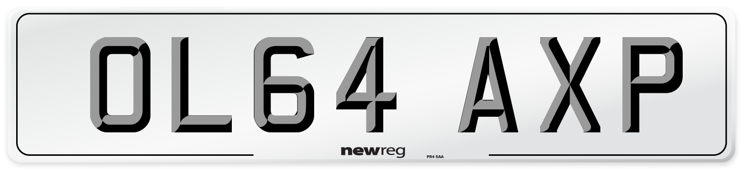 OL64 AXP Number Plate from New Reg